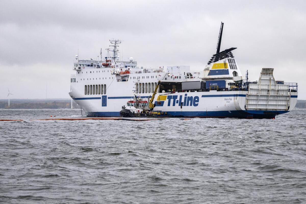 Sweden battle to stabilize ferry leaking oil into Baltic Sea