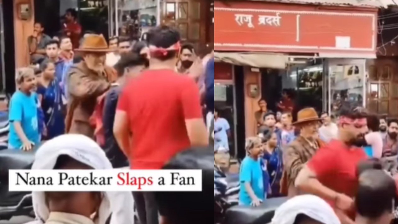 Nana Patekar slaps a fan for taking a selfie with him