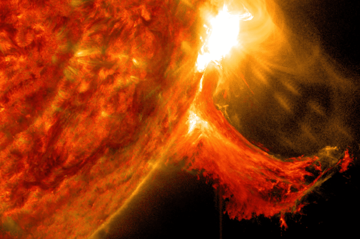 A big sun explosion shows terrifying giant loops