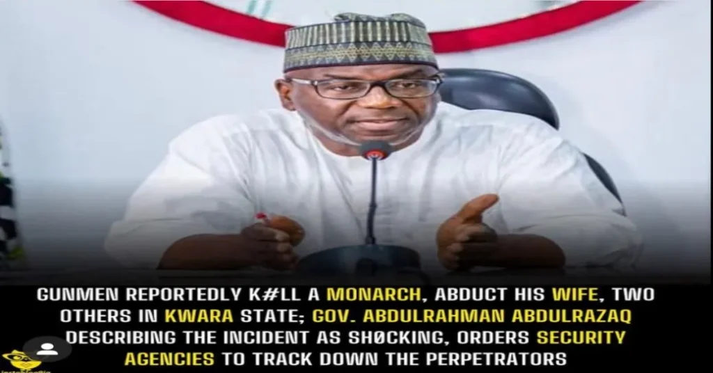 Gunmen killed Kwara ruler Oba Segun