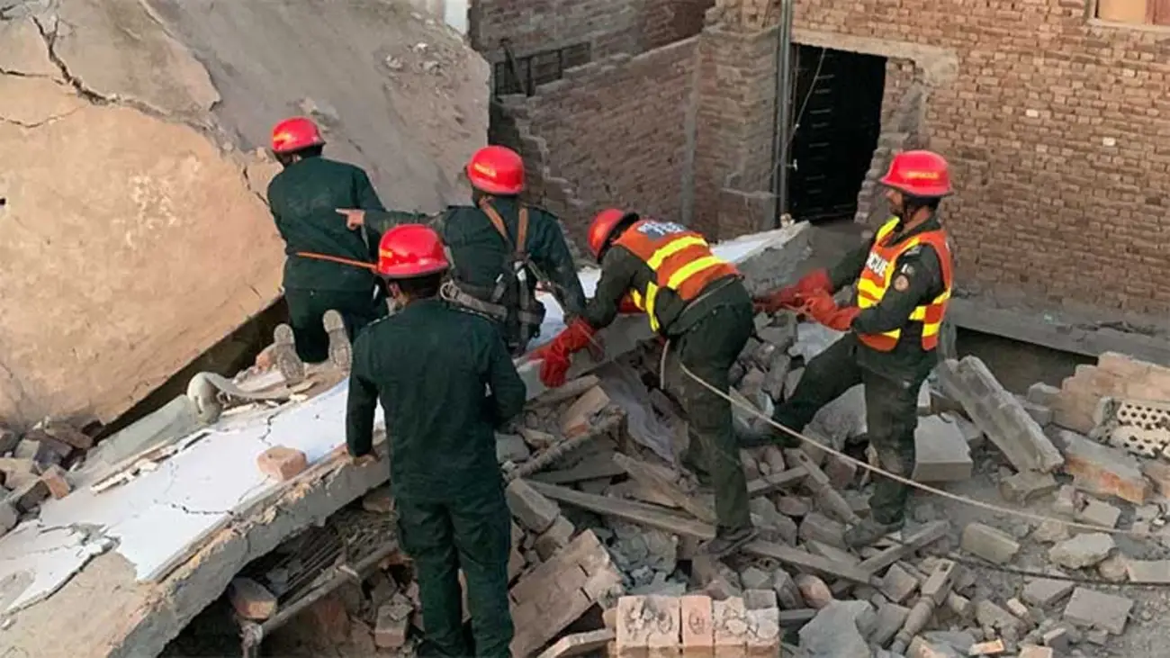 Building collapse in Multan