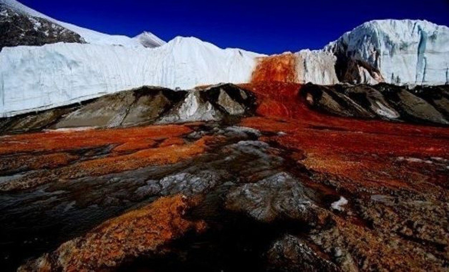 Antarctica blood waterfalls