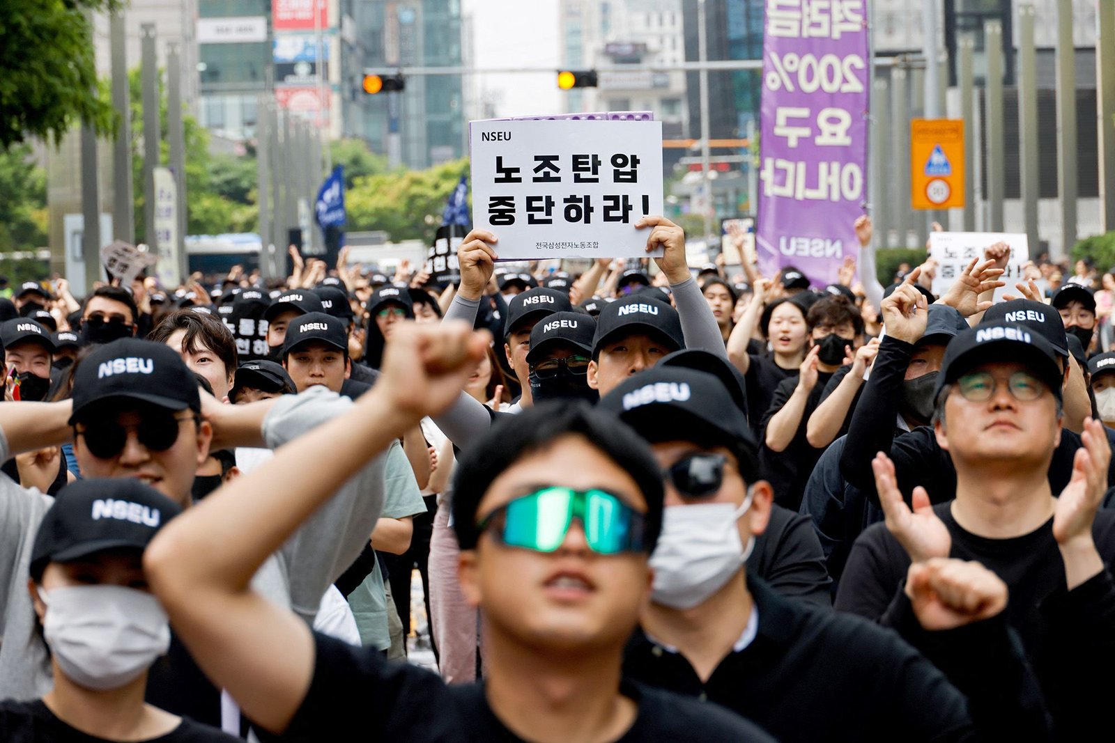 Samsung Electronics union called a first-ever strike